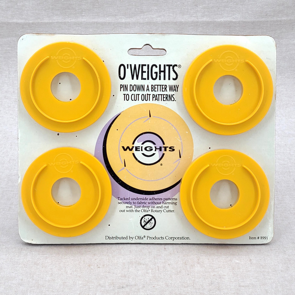 OLFA O-Weights 8991 4 Pack Sewing Quilting Pattern Making Fabric Weights
